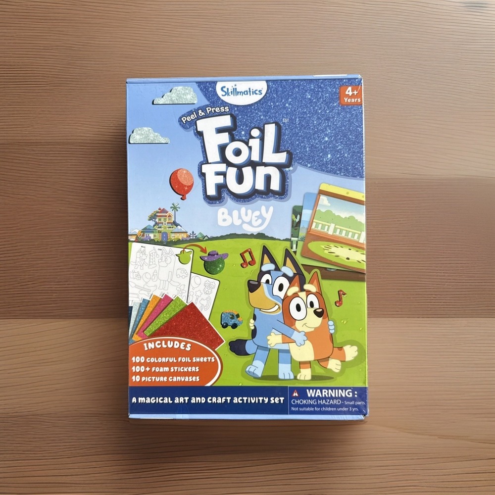 SKILLMATICS Foil Fun Bluey, DIY Foil Art & Craft Activity, Gift for Kids (NEW)